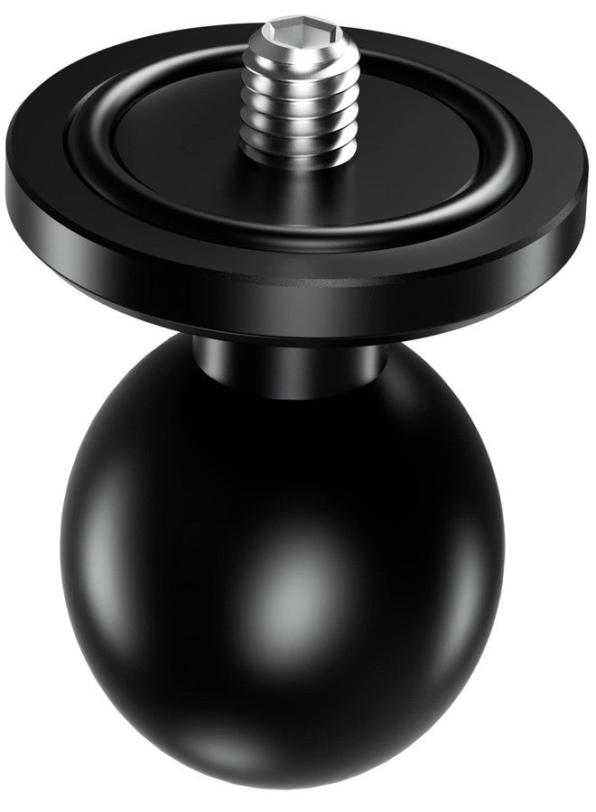 BRCOVAN Aluminum Alloy 1'' Ball Adapter with 1/4"-20 Threaded Stud for Action Camera & Camcorder Compatible with RAM Mounts B Size Double Socket Arm - Image 5